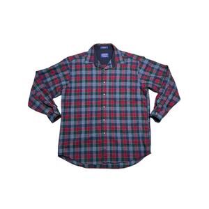 Vintage Pendleton Men’s Plaid Lodge Shirt - 100% Pure Virgin Wool -‎ Holiday - L